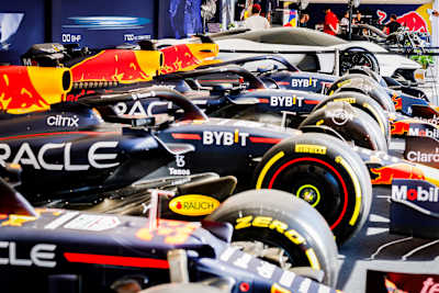 Oracle Red Bull Racing display during the Goodwood Festival of Speed at Goodwood on July 12, 2025 in Chichester, England.