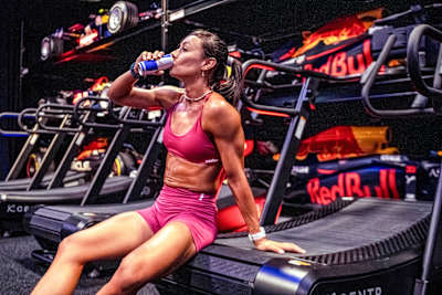 Participant is seen at the Red Bull Hyrox coaches camp in Silverstone UK on 5th August 2025. 