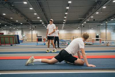 Armand Duplantis seen during Red Bull Under My Wiiings in Stockholm, Sweden in 2023.