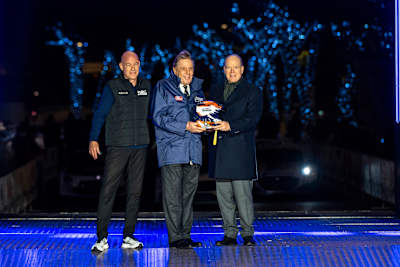 H.S.H. Prince Albert II of Monaco was gifted a helmet