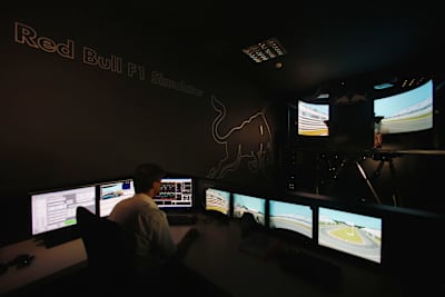  General view of the Red Bull Racing simulator at the team factory in Milton Keynes after the Turkish Grand Prix on 3 June, 2010 in Milton Keynes, United Kingdom.