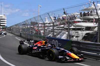 Max Verstappen of the Netherlands driving the Oracle Red Bull Racing RB22 during practice ahead of the F1 Grand Prix of Monaco. 