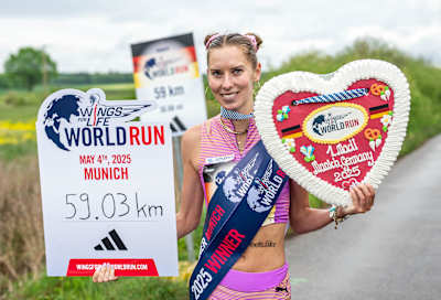 Esther Pfeiffer beim Wings for Life World Run in München, Deutschland, am 04. Mai 2025.   