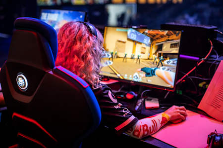 Michaela "Mimi" Lintrup at the Red Bull Campus Clutch World Final 2022