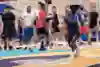 Chris Matthews AKA Lethal Shooter seen during Red Bull Half Court world final in Belgrade, Serbia on September 15, 2023.