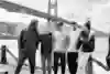 Ashton Goggans, Ian Walsh, Jamie O'Brien and friends in San Francisco. 