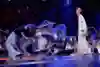 Rubix of France battles against D.Soraki of Japan during Red Bull Dance Your Style World Finals at NSCI Stadium in Mumbai, India on November 9, 2024. 