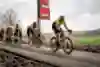 Wout Van Aert racing the 79th Omloop Het Nieuwsblad 2024 race from Ghent to Ninove over 202km on February 24 2024.