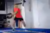 In 2024, Ale Galan training for padel in Madrid