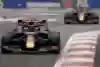 Alexander Albon leads Max Verstappen during qualifying for the F1 Grand Prix of Mexico at Autodromo Hermanos Rodriguez on October 26, 2019.