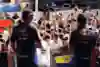 Sergio Perez and Max Verstappen on the fan stage prior to the Sprint ahead of the F1 Grand Prix of Brazil at Autodromo Jose Carlos Pace on November 02, 2024 in Sao Paulo, Brazil.