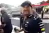 Sergio Perez celebrates his victory