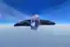 Sebastián Álvarez seen flying through the air in a custom wingsuit .