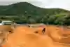 Competitors seen racing during Full Tilt at Crankworx Cairns on May 24, 2025.
