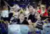 Die Gewinner beim nationalen Finale des Red Bull Padel Dash im Club M3 Padel Center de Leganés in Madrid, Spanien, am 4. September 2025.