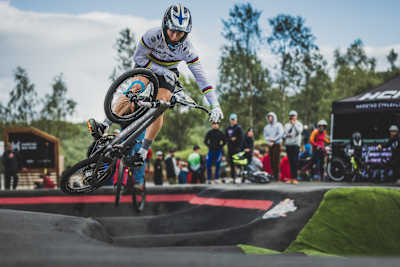 Eddy Clerte at the Red Bull UCI Pump Track World Championships in Harstad, Norway, on August 27th 2022.