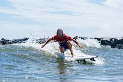 Ben Gravy surfs in the Catchsurf Expression Session at Red Bull Foam Wreckers in Ocean City, New Jersey, USA on 6 August, 2022.