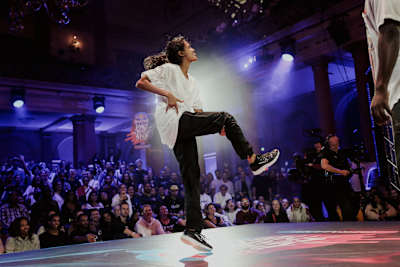 Luwam performs Red Bull Dance Your Style Germany Final in Frankfurt, Germany on October 22nd, 2022.  