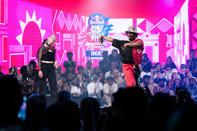 King DaVinci performs at Red Bull Dance Your Style World Final at Johannesburg , South Africa on December 10, 2022.