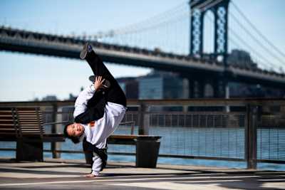 B-Girl 671 from China poses for a portrait prior to the Red Bull BC One World Final in New York, USA on November 8, 2022.