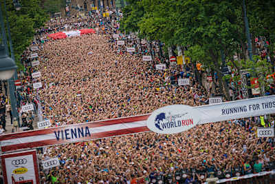 Wings for Life World Run in Wien, Österreich. 