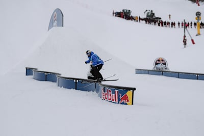 Jesper Tjäder at Red Bull Unrailistic in Åre, Sweden.