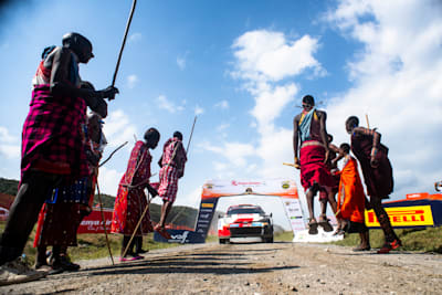 Sebastien Ogier and Vincent Landais of TOYOTA GAZOO RACING WRT as seen during the  World Rally Championship Kenya in Naivasha, Kenya on 25 June, 2023