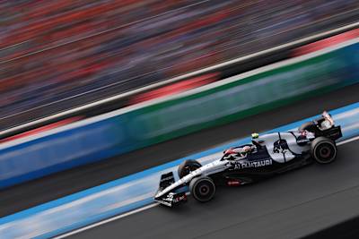 Yuki Tsunoda of Scuderia AlphaTauri at the Dutch Grand Prix on August 27, 2023.
