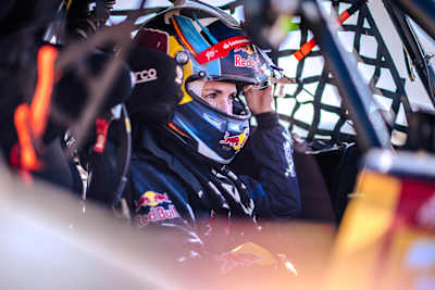 Cristina Gutierrez (ESP) from Red Bull Off-Road Junior Team USA is seen at the start line of stage 03 of Rally Dakar 2024 from Al Duwadimi to Al Salamiya, Saudi Arabia on January 08, 2024