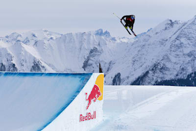 Mathilde Gremaud performs at the Laax Open in Laax, Switzerland on January 21, 2024.