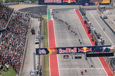 Jack Miller en la recta final durante el Gran Premio Red Bull de las Américas el 10 de abril de 2022 en Austin, Texas.