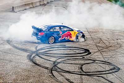 Scott Speed drives at Red Bull 4 Car Monte in Houston, TX, USA on September 5, 2024.