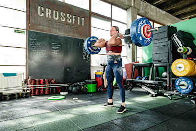 Laura Horvath seen during training in Budapest, Hungary on April 10, 2024. 