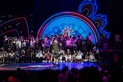 MT Pop from Vietnam performs at Red Bull Dance Your Style World Final at NSCI in Mumbai, India on November 9, 2024 