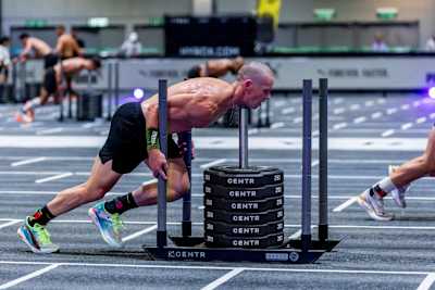 James Kelly seen during the Elite 15 at the Hyrox Major in Hong Kong on November 22, 2024. 