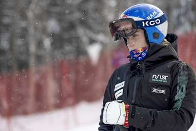 Lara Colturi seen during the FIS Alpine Ski World Cup 2024-25 in Killington, Vermont, USA on November 30, 2024. 