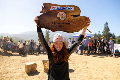 Gracey Hemstreet wins rider of the week at Red Bull Hardline Tasmania.