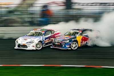 Jack Shanahan and Conor Shanahan going tyre to tyre 