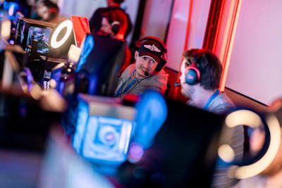 Participant seen during Red Bull Gibaway in Gothenburg, Sweden on February 16, 2024. 