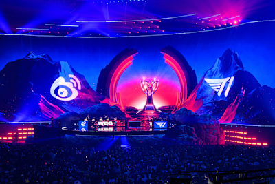 Venue at League of Legends World Championship in Seoul, South Korea on November 19, 2023.