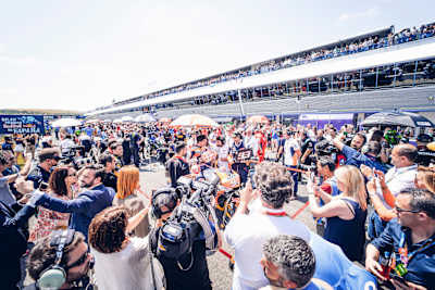 Marc Márquez en el Campeonato del Mundo de MotoGP en Jerez, España, el 5 de mayo de 2019.