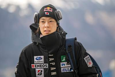 Ryoyu Kobayashi of Japan seen during the Four Hills Tournament in Innsbruck, Austria on January 4, 2023.