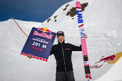 Ryoyu Kobayashi of Japan seen in Akureyri, Iceland on April 24, 2024.