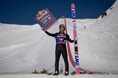 Ryoyu Kobayashi of Japan seen in Akureyri, Iceland on April 24, 2024.