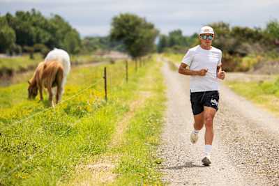 Hayden Wilde trains at his hometown in Whakatane, NZ on December 18, 2023.