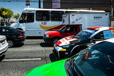 Sebastien Ogier (FRA) and Vincent Landais (FRA) Of team TOYOTA GAZOO RACING WRT are seen on roadsection during World Rally Championship Mexico in Leon, Mexico on March 17, 2023