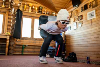 Ryoyu Kobayashi of Japan seen in Akureyri, Iceland on April 23, 2024.