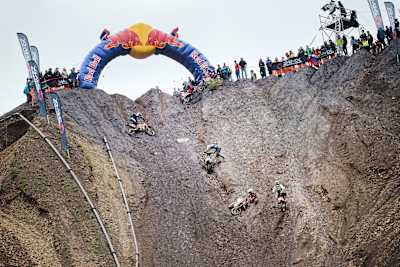 Teilnehmer beim Red Bull Erzbergrodeo 2024 in Eisenerz, Österreich, am 2. Juni 2024.