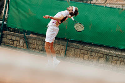 Stefanos Tsitsipas seen during a tennis training session in Monte Carlo Country Club on June 7, 2024.