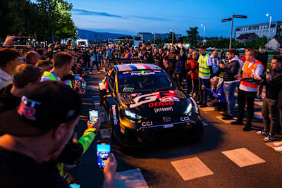 Sebastien Ogier (FRA) Vincent Landais (FRA) of team TOYOTA GAZOO RACING WRT are seen during the World Rally Championship Croatia in Zagreb, Croatia on April 18, 2024 